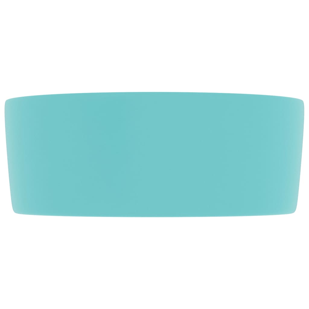 Baderomservant Luksuriøs rund matt lysegrønn 40x15 cm keramisk