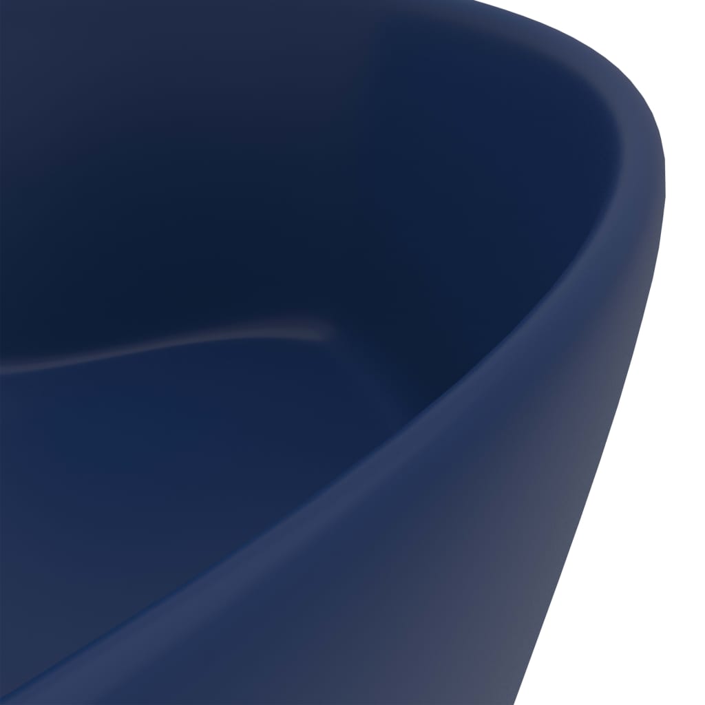 Baderomservant Luksuriøs med overløp matt mørkeblå 36x13 cm keramisk