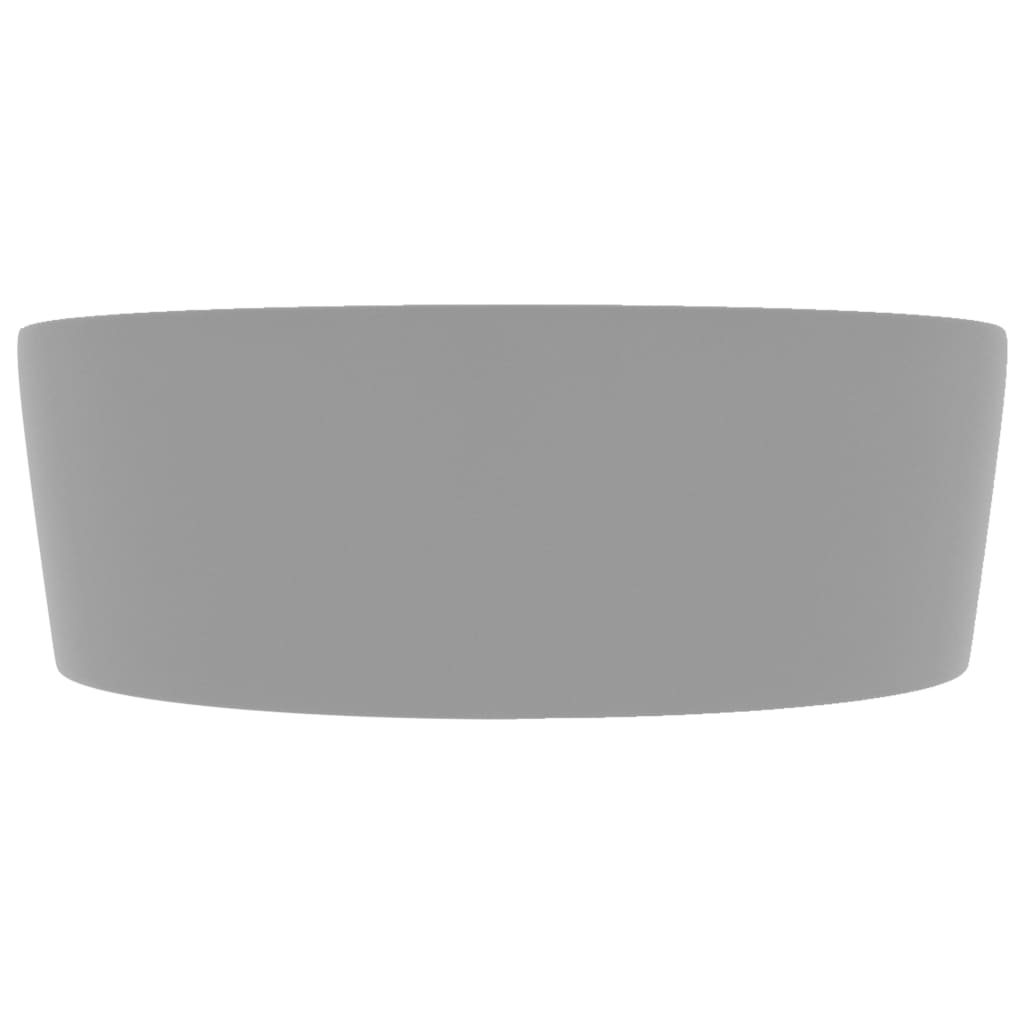 Baderomsvask Luksuriøs med overløp matt lysegrå 36x13 cm keramisk