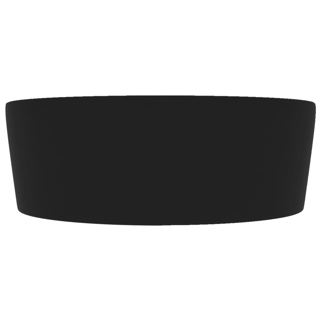 Baderomsvask Luksuriøs med overløp matt Svart 36x13 cm keramisk