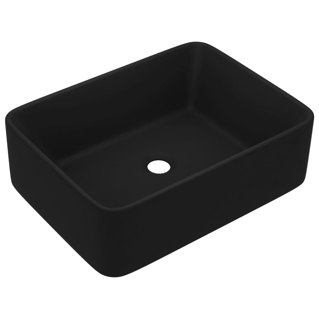 Baderomsvask Luksuriøs matt Svart 41x30x12 cm keramisk
