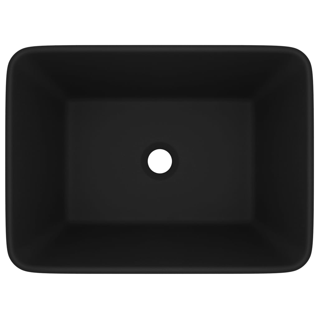 Baderomsvask Luksuriøs matt Svart 41x30x12 cm keramisk