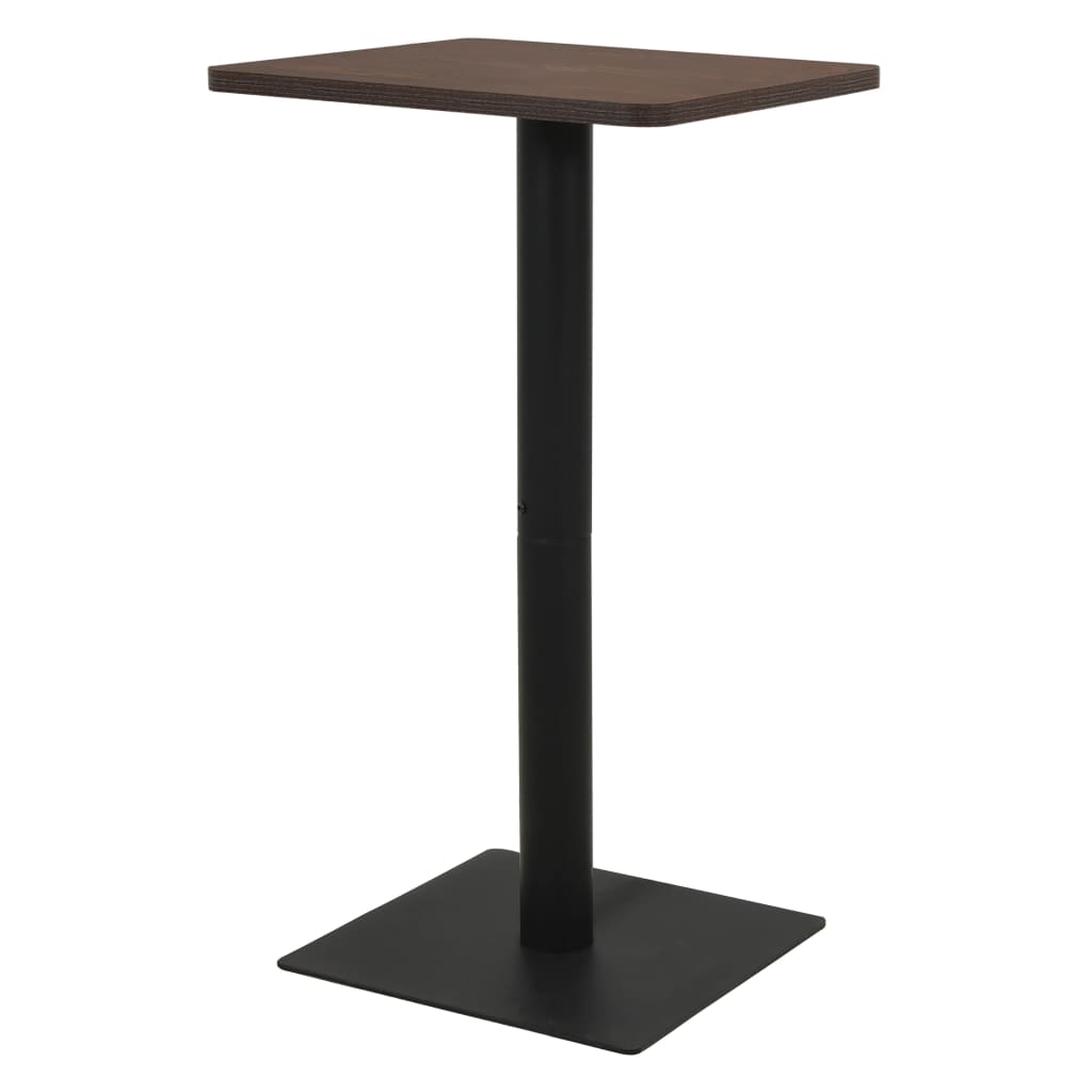 Bistrobord mørk aske 50x50x107 cm