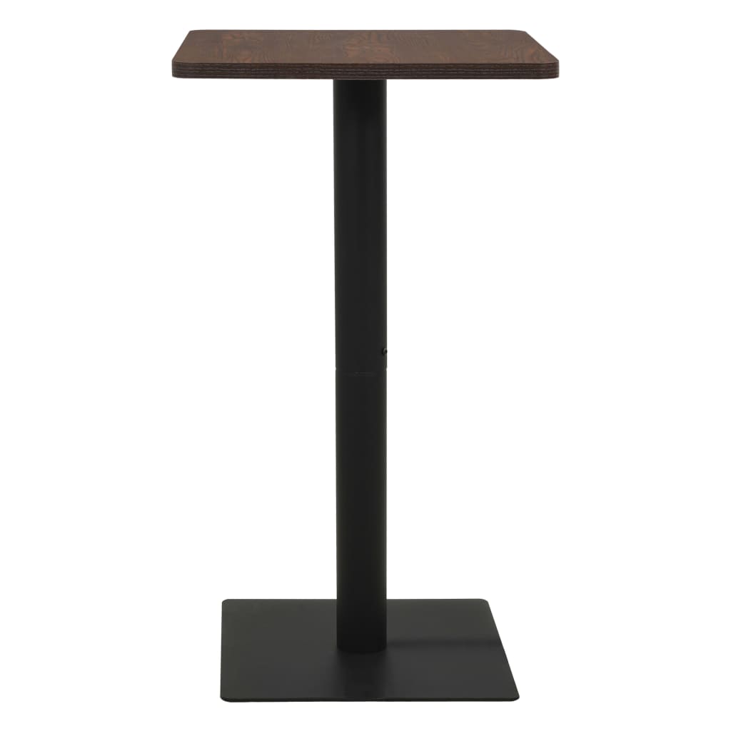 Bistrobord mørk aske 50x50x107 cm