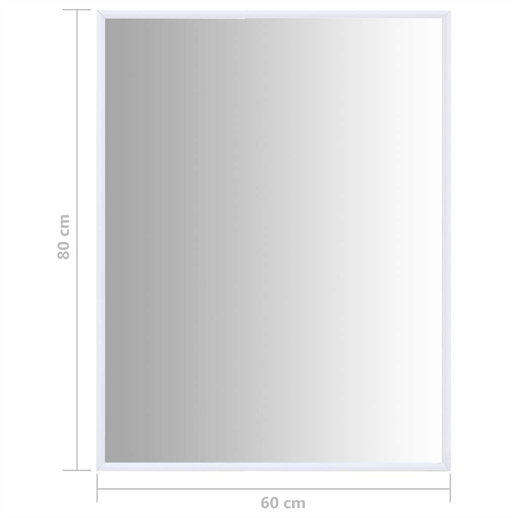 Veggspeil Hvit 80x60 cm