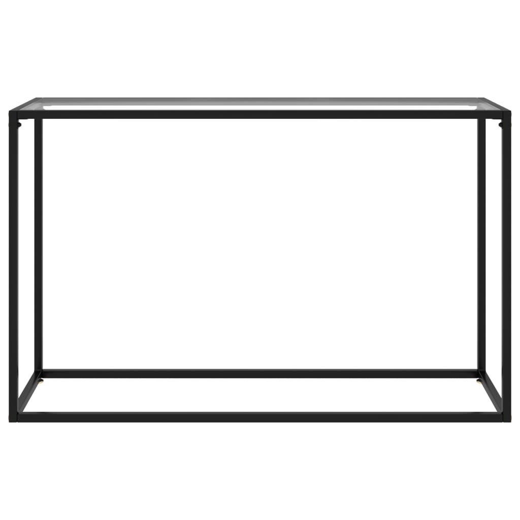 Avlastningsbord konsollbord DIV. gjennomsiktig 120x35x75 cm herdet glass