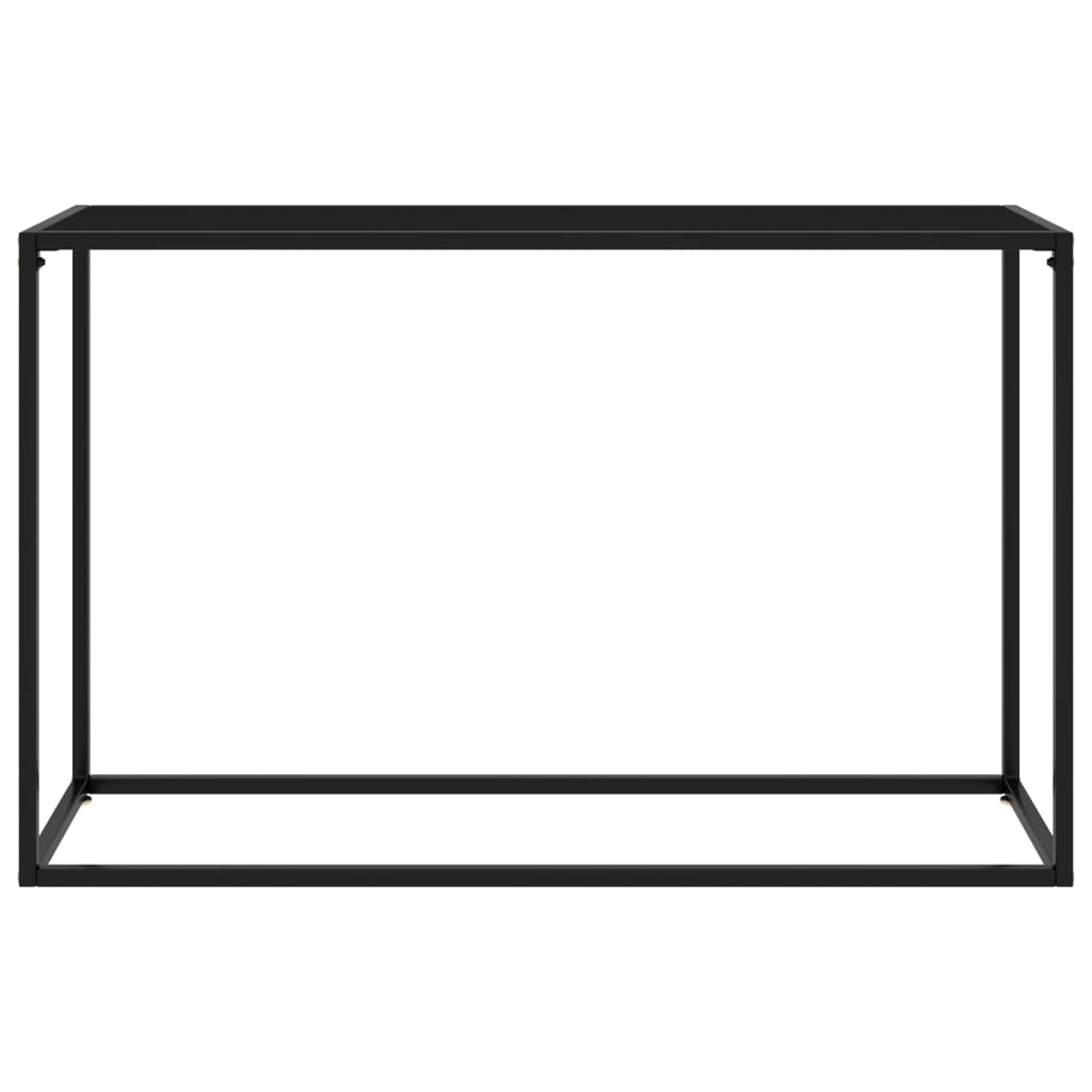 Avlastningsbord Konsollbord Svart 120x35x75 cm herdet glass