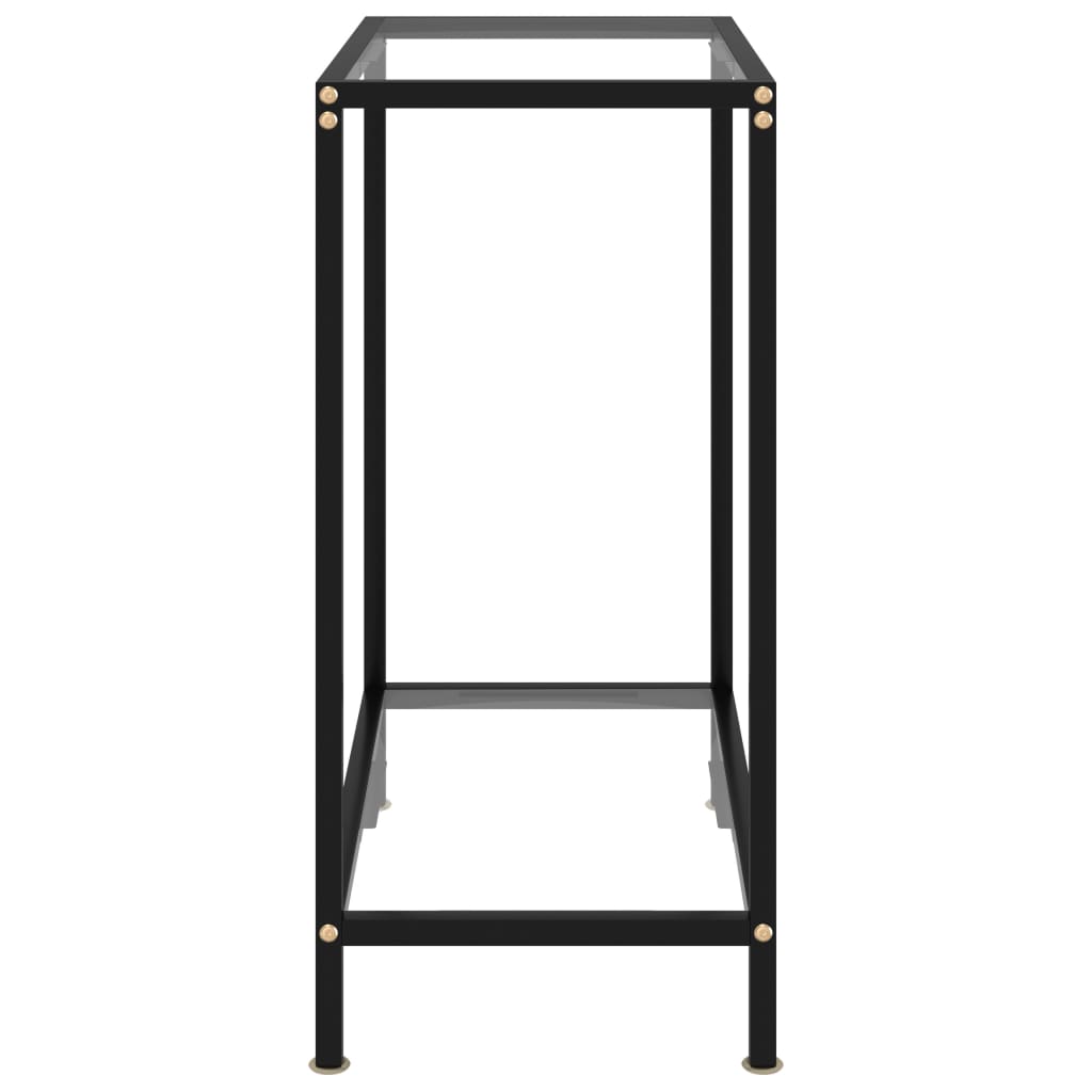 Avlastningsbord Konsollbord DIV. gjennomsiktig 60x35x75 cm herdet glass