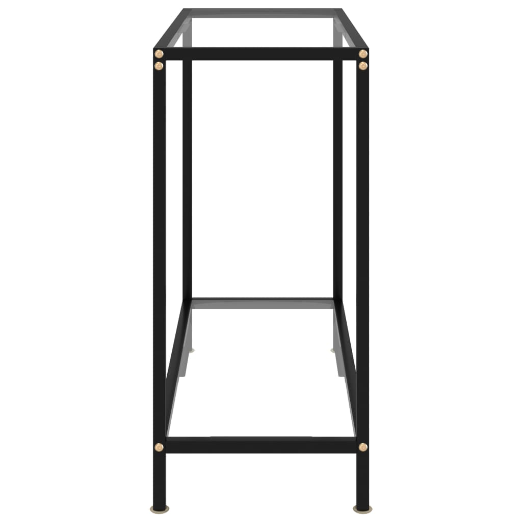 Avlastningsbord konsollbord DIV. gjennomsiktig 80x35x75 cm herdet glass