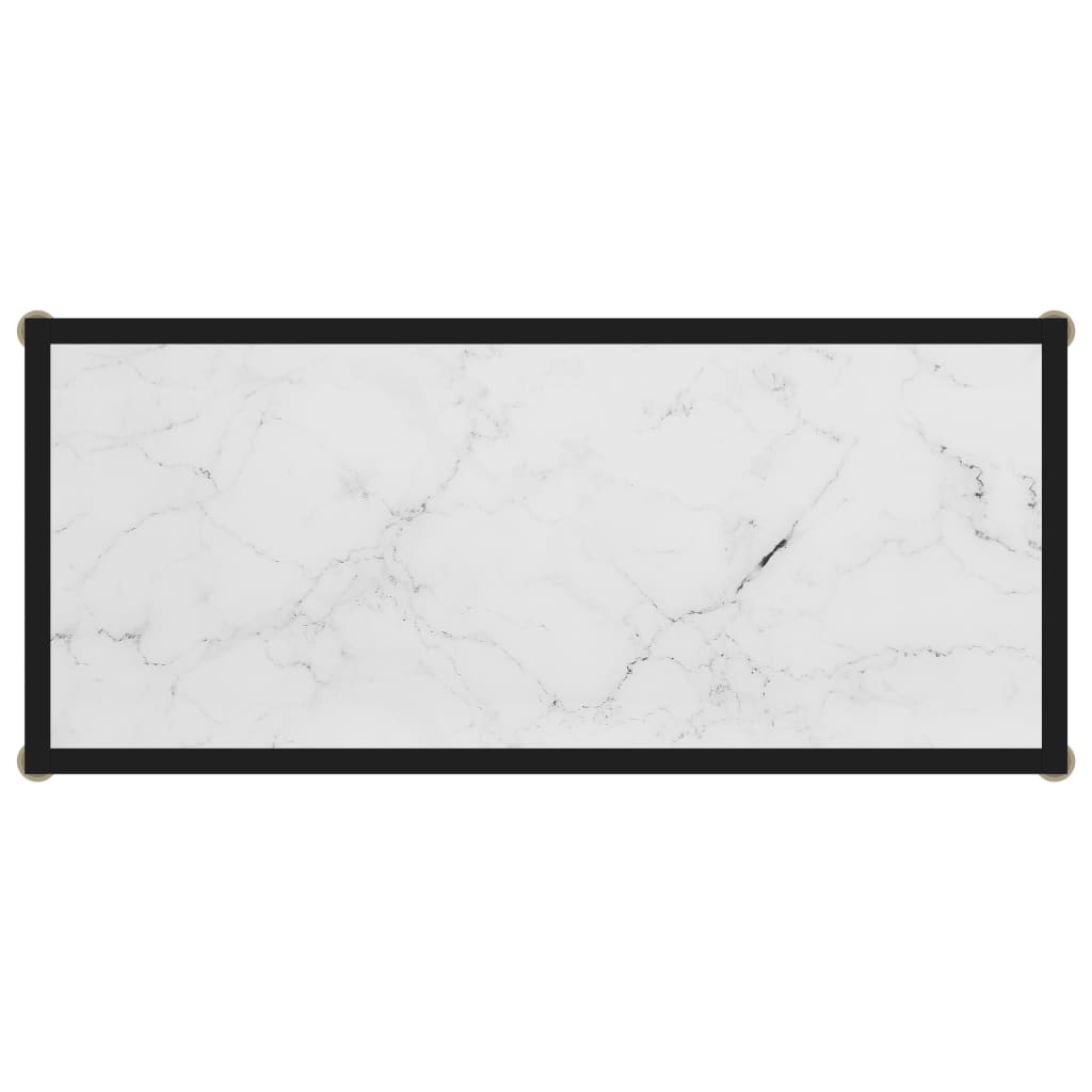 Avlastningsbord Konsollbord Hvit 80x35x75 cm herdet glass