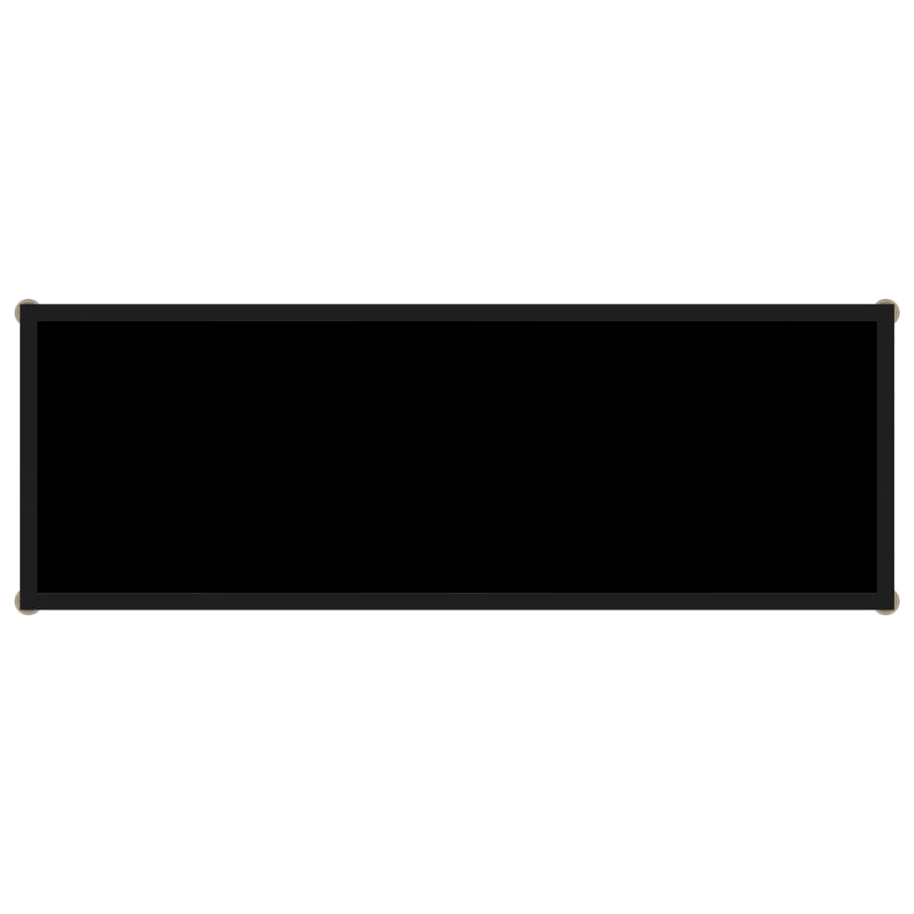 Avlastningsbord Konsollbord Svart 100x35x75 cm herdet glass