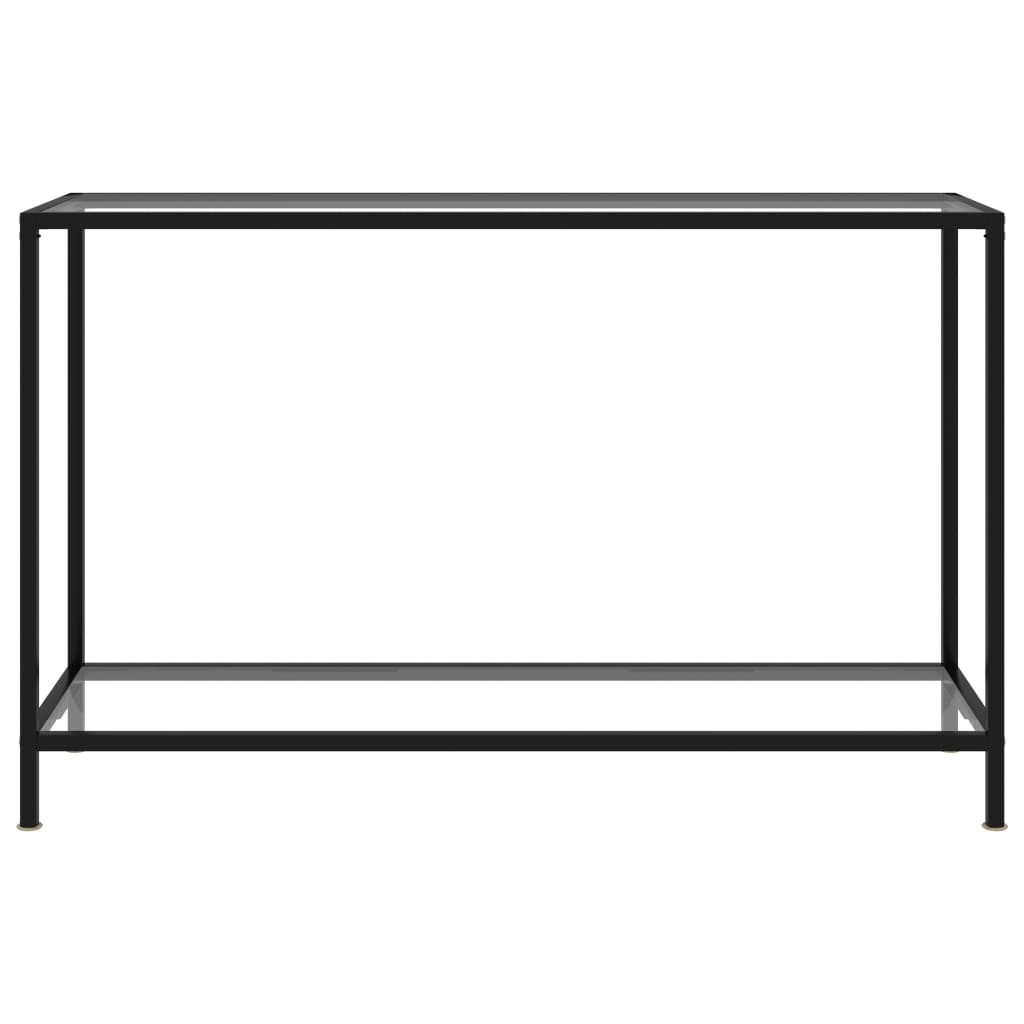 Avlastningsbord Konsollbord DIV. gjennomsiktig 120x35x75 cm herdet glass