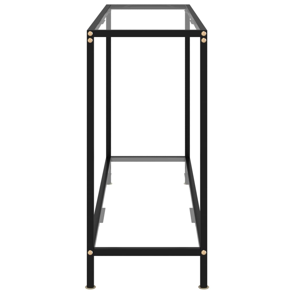 Avlastningsbord Konsollbord DIV. gjennomsiktig 120x35x75 cm herdet glass
