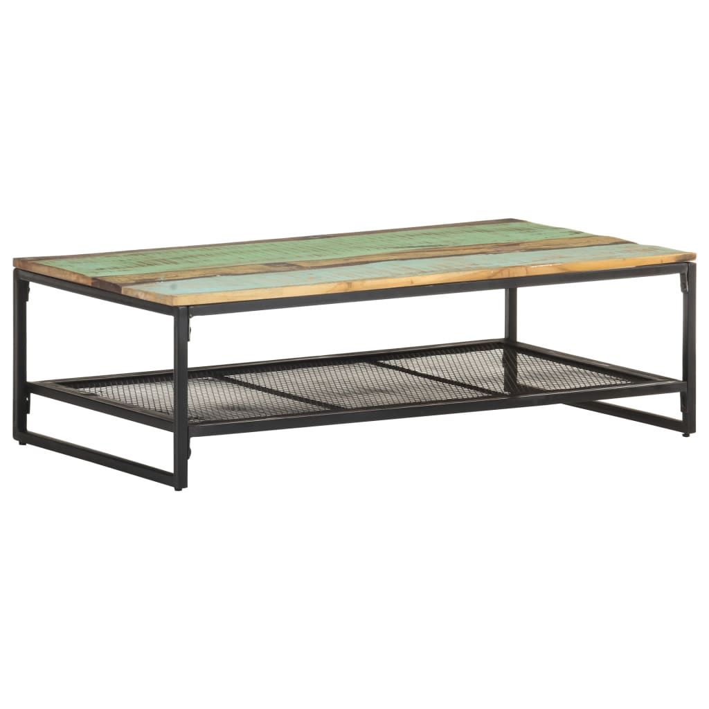 Salongbord Sofabord Tre Gjenvunnet Heltre 110x60x35 cm