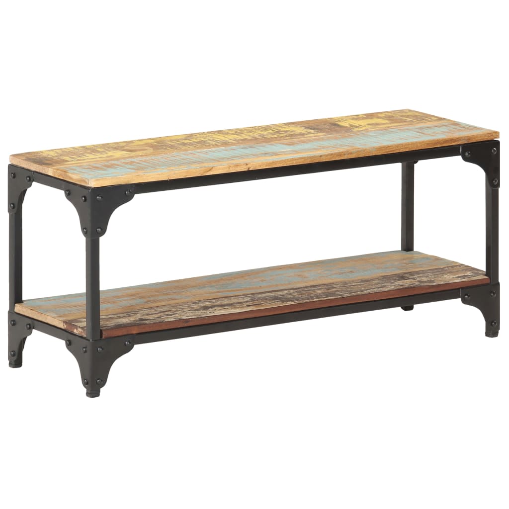Salongbord Sofabord Tre Gjenvunnet Heltre 90x30x40 cm