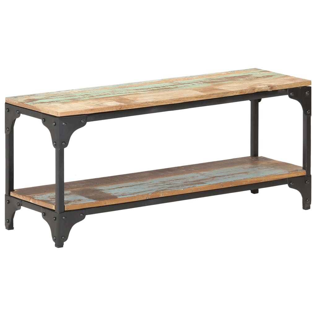 Salongbord Sofabord Tre Gjenvunnet Heltre 90x30x40 cm