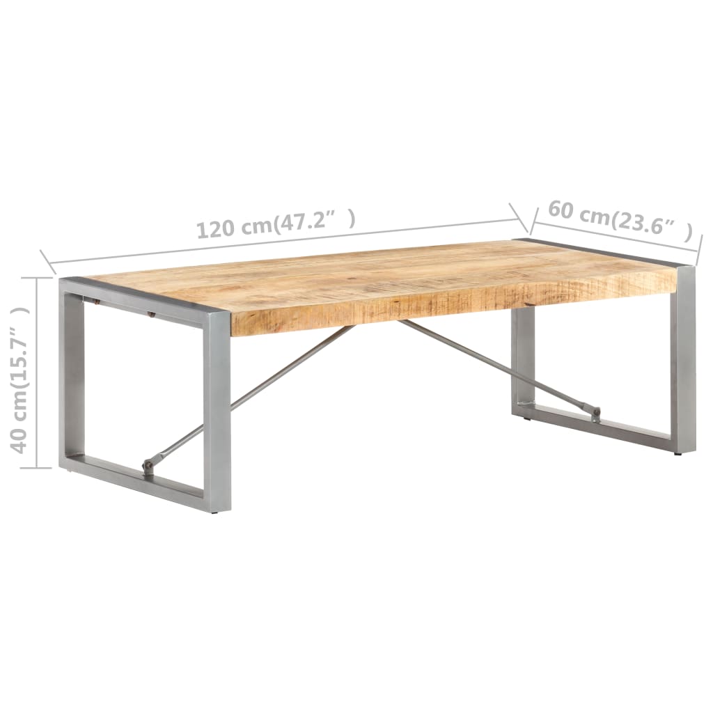 Salongbord Sofabord Tre Heltre Mango 120x60x40 cm