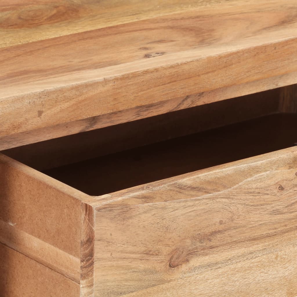 Avlastningsbord Konsollbord Tre 100x35x76 cm heltre akasie med naturlig kant