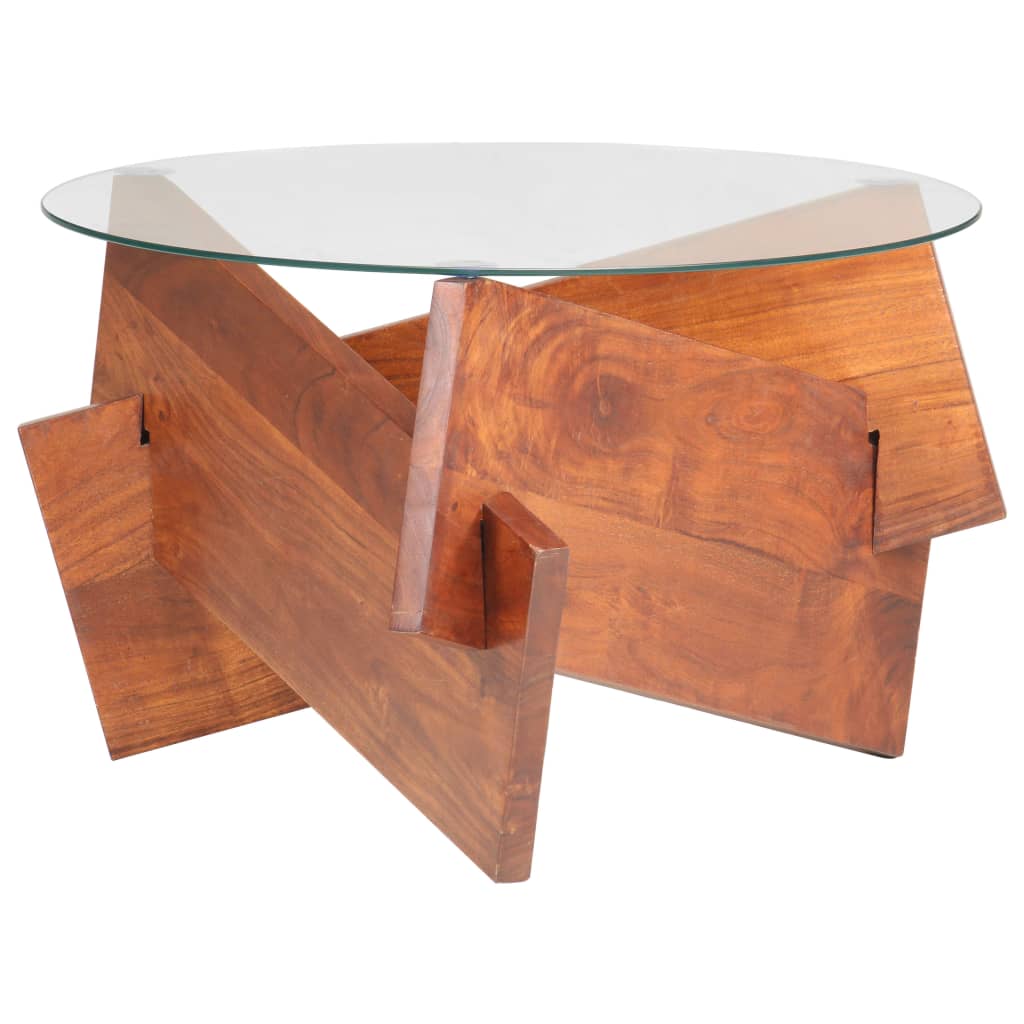 Salongbord Sofabord Tre 60 cm heltre akasie
