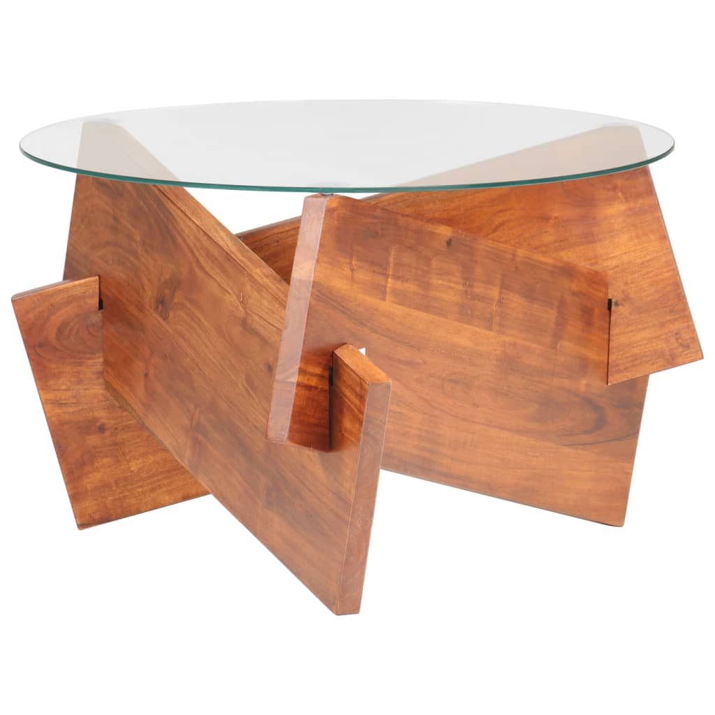 Salongbord Sofabord Tre 60 cm heltre akasie