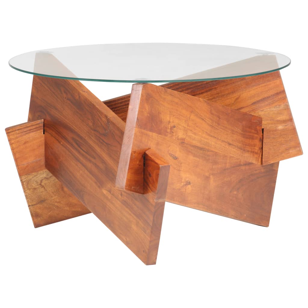 Salongbord Sofabord Tre 60 cm heltre akasie