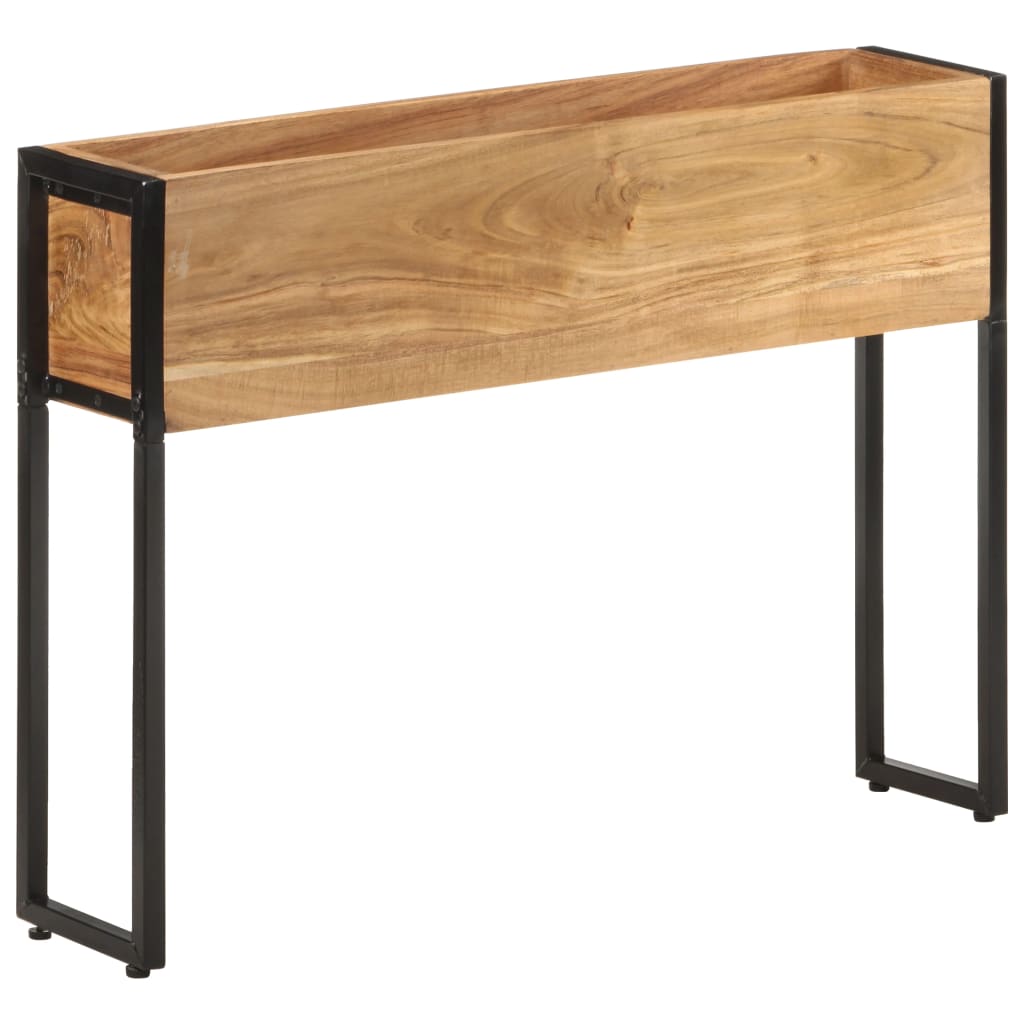 Utendørs Blomsterkasse Plantekasse Tre 90x20x68 cm heltre akasie