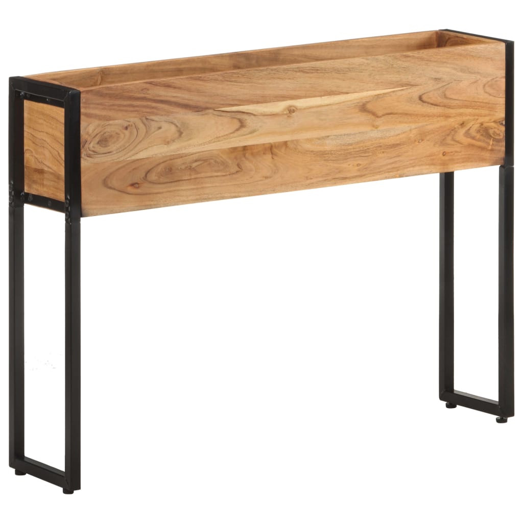 Utendørs Blomsterkasse Plantekasse Tre 90x20x68 cm heltre akasie