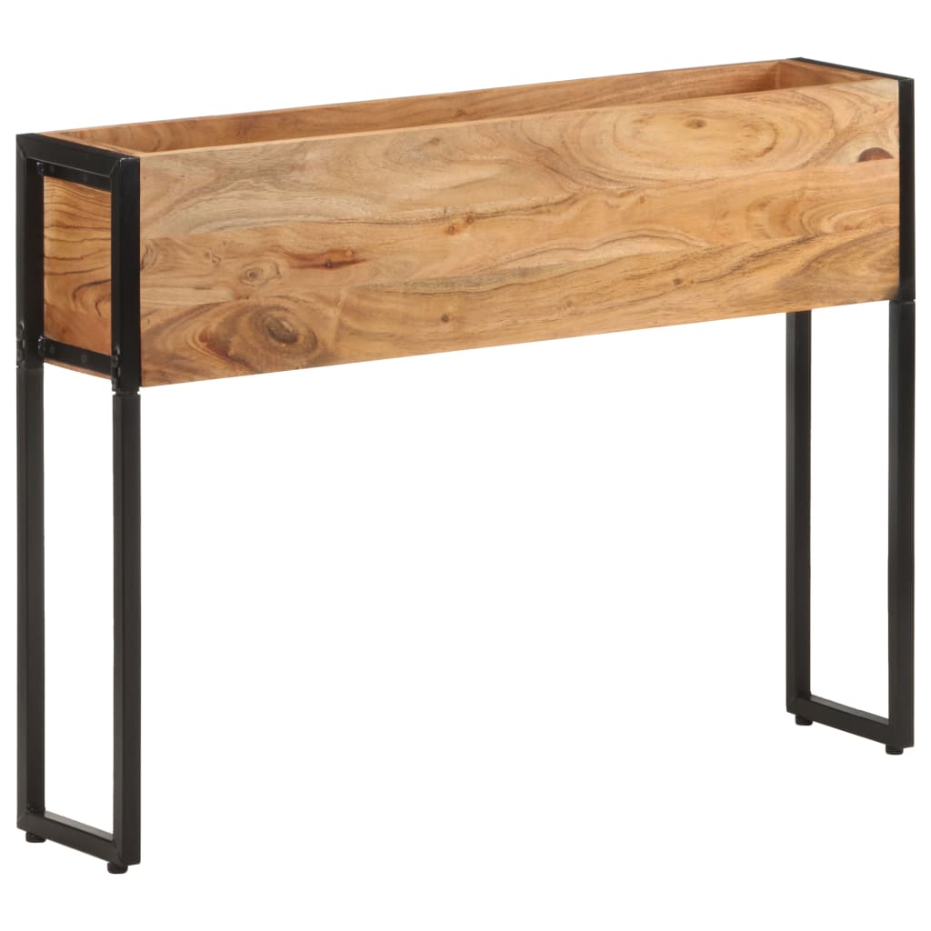 Utendørs Blomsterkasse Plantekasse Tre 90x20x68 cm heltre akasie