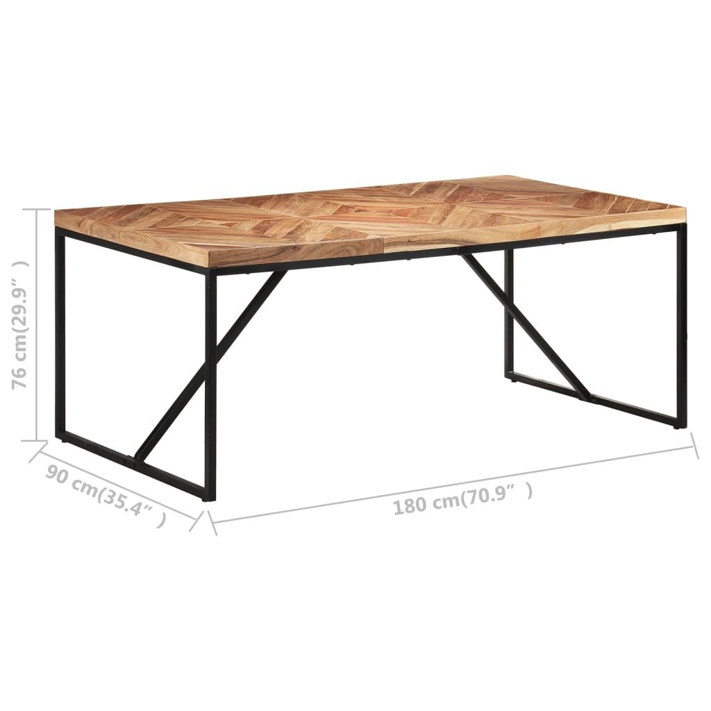 Spisebord Kjøkkenbord Tre 180x90x76 cm heltre akasie og mango