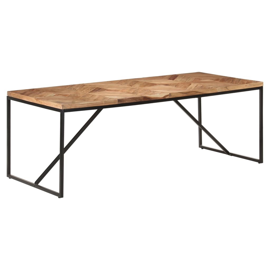 Spisebord 200x90x76 cm heltre akasie og mango