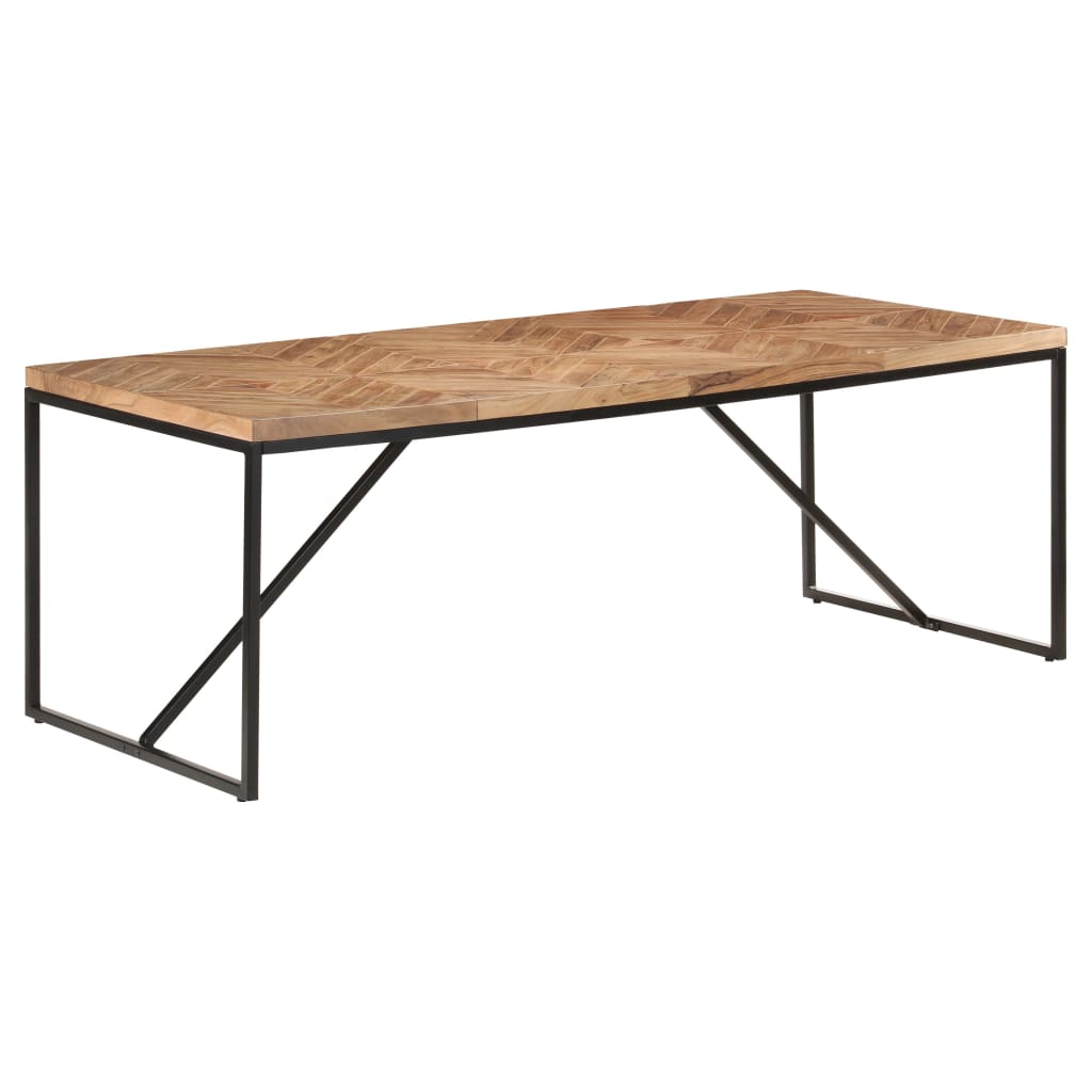 Spisebord 200x90x76 cm heltre akasie og mango