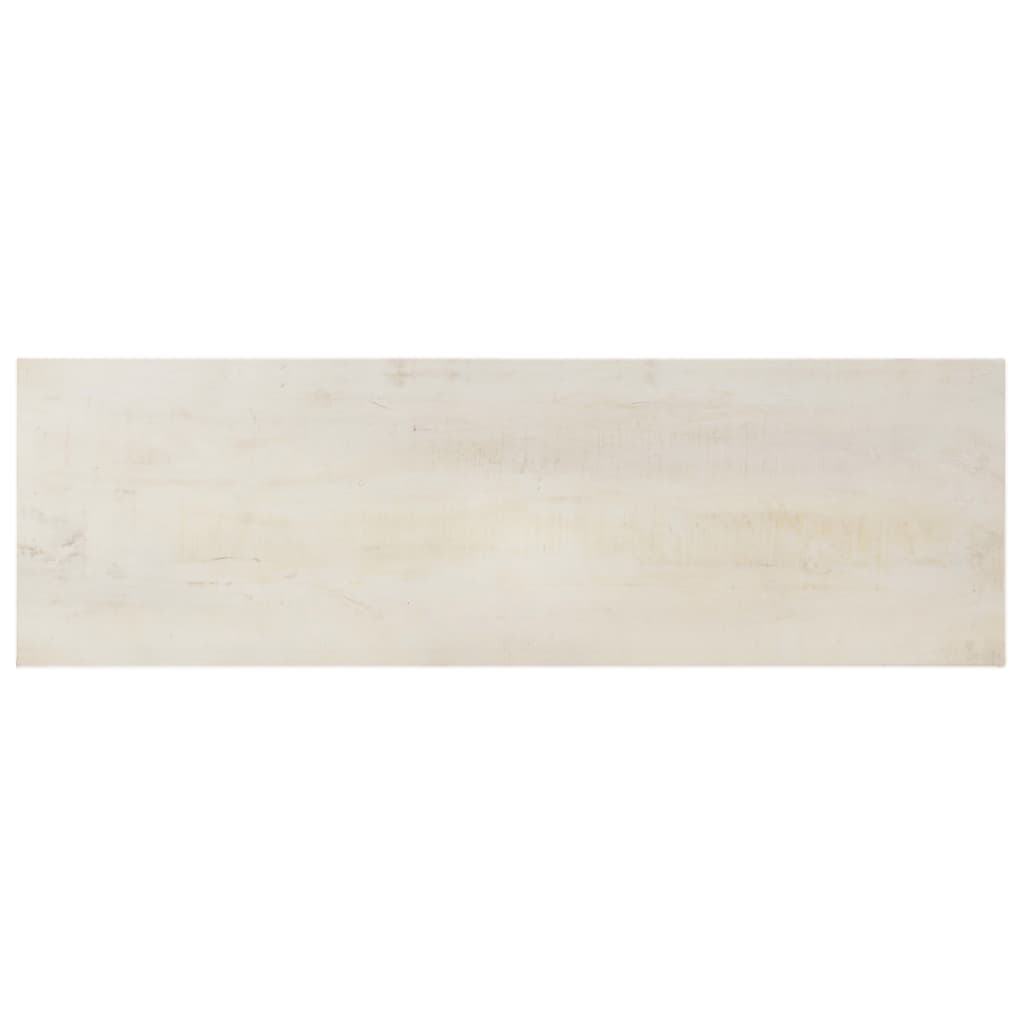 Avlastningsbord Konsollbord Hvit 115x35x77 cm grovt mangotre