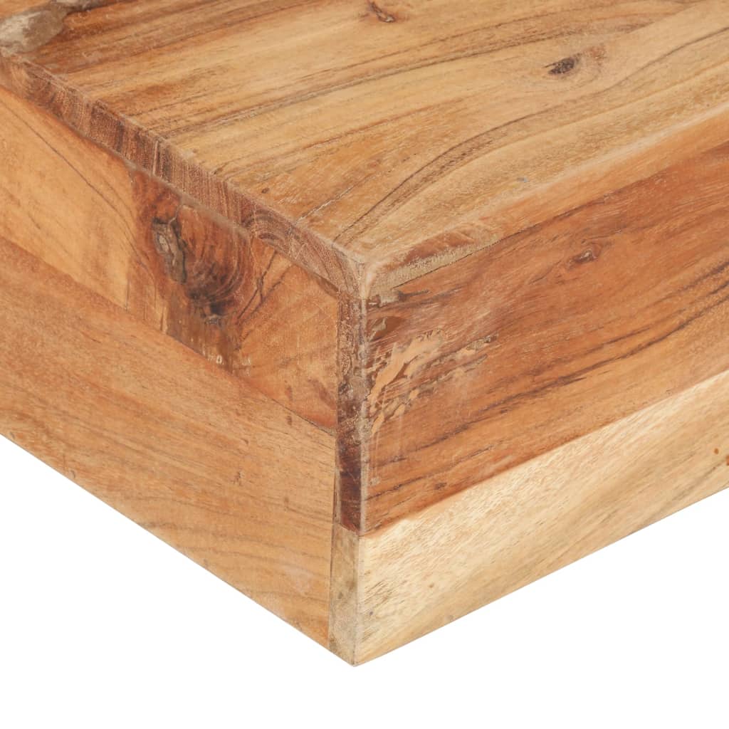 Salongbord Sofabord Tre heltre akasie 80x80x28 cm