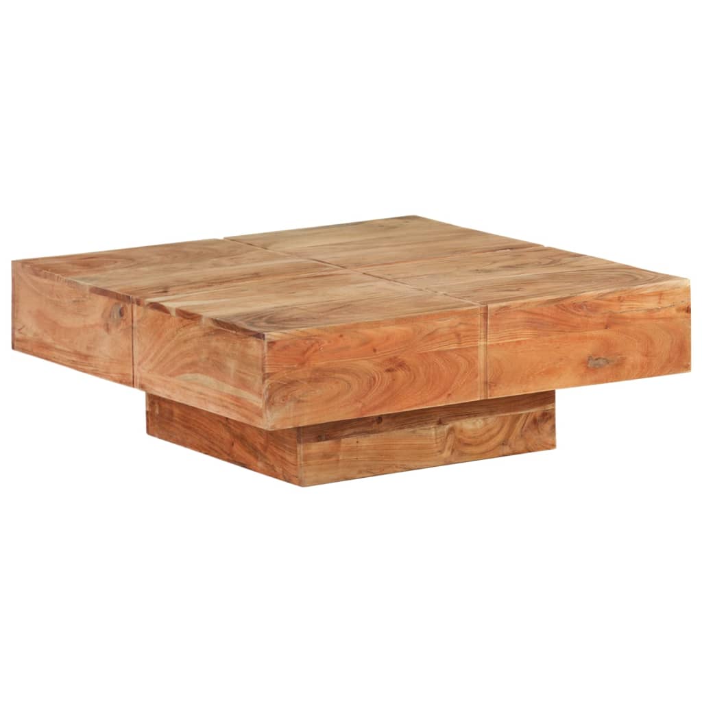 Salongbord Sofabord Tre heltre akasie 80x80x28 cm