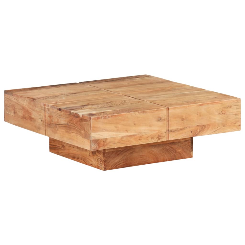 Salongbord Sofabord Tre heltre akasie 80x80x28 cm