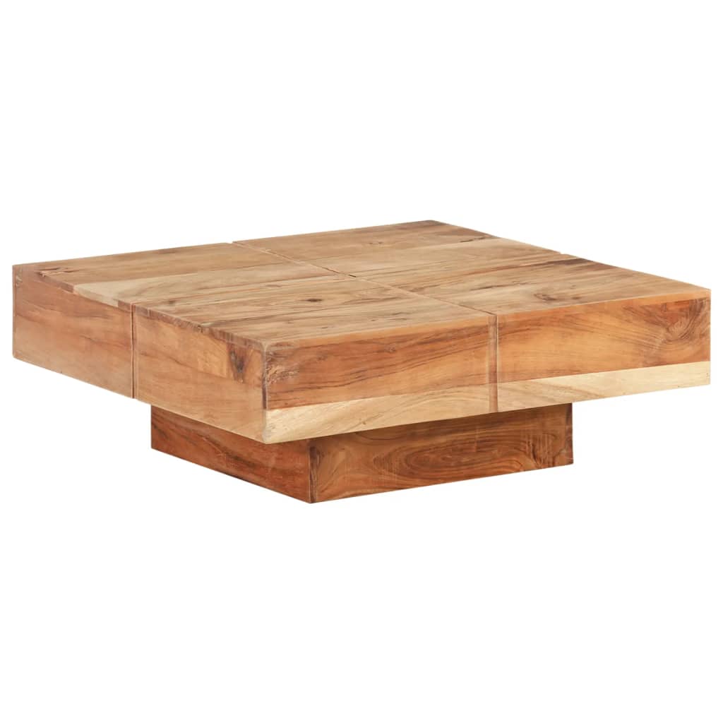 Salongbord Sofabord Tre heltre akasie 80x80x28 cm
