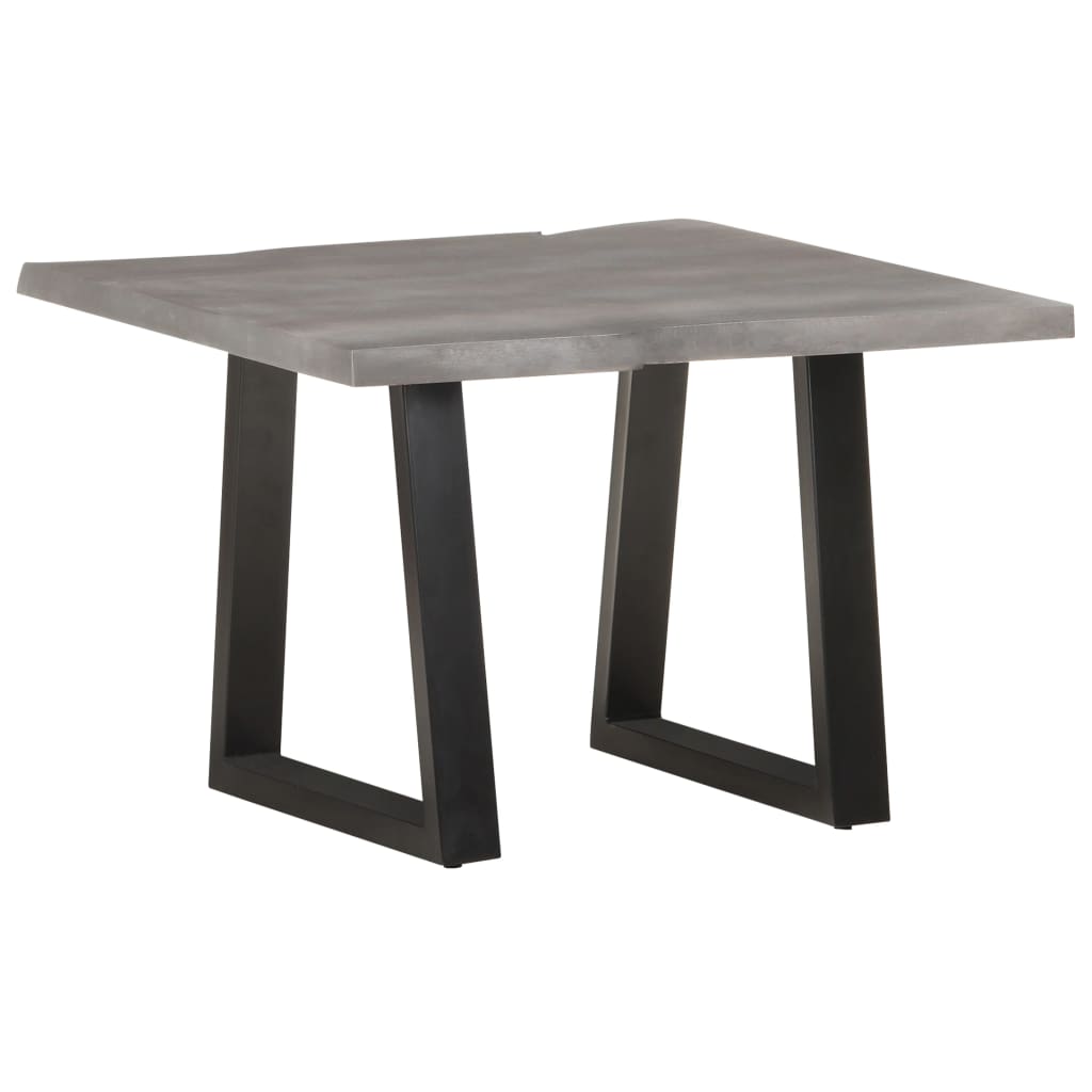 Salongbord Sofabord Tre heltre akasie med naturlige kanter 60x60x40 cm