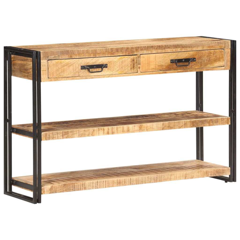 Skjenk Tre 120x30x75 cm grov heltre mango