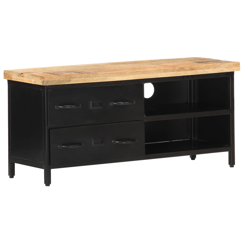 TV-Møbel Tre TV-benk 90x30x41 cm grovt mangotre