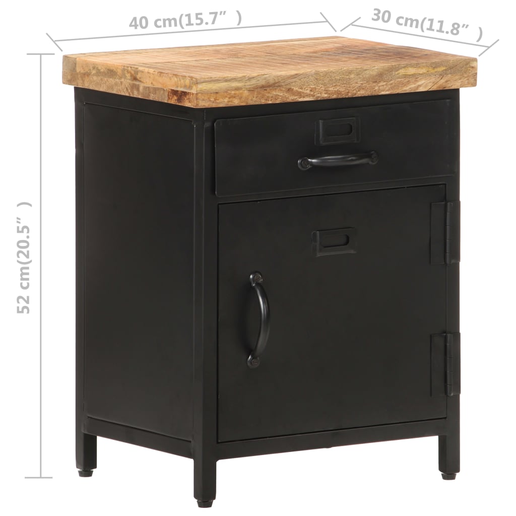 Nattbord Sengbord Tre heltre mangotre 40x30x52 cm