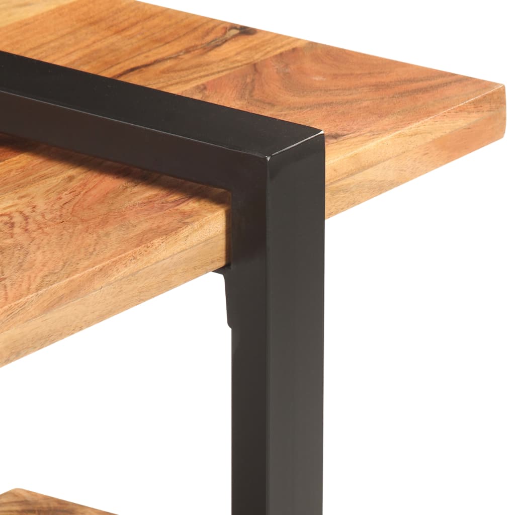 TV-Møbel Tre TV-benk heltre akasie 130x40x40 cm