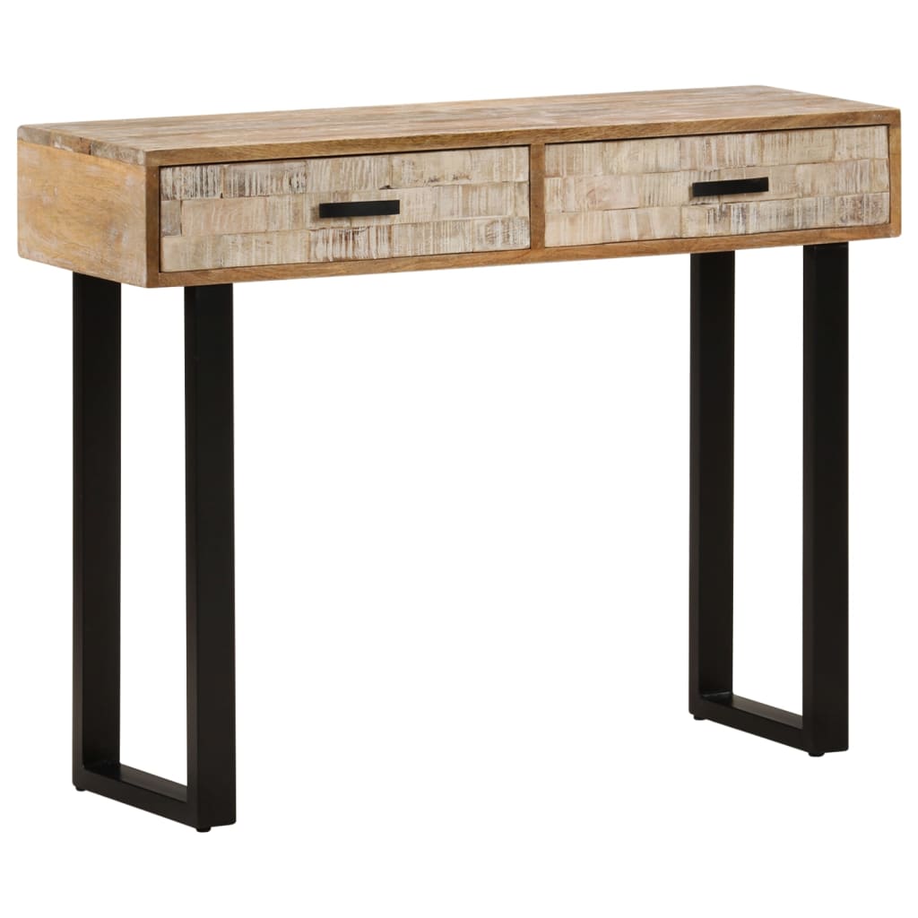 Avlastningsbord Konsollbord Tre 100x30x75 cm heltre mango