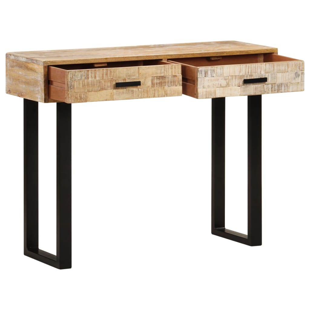 Avlastningsbord Konsollbord Tre 100x30x75 cm heltre mango