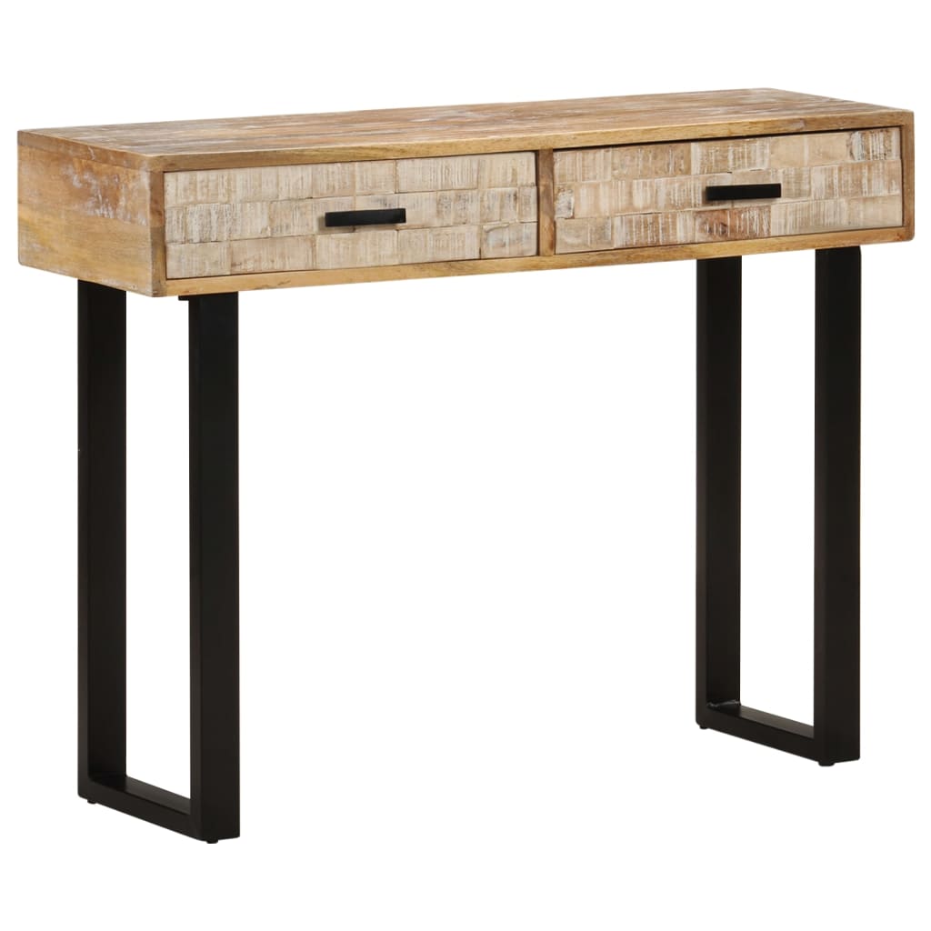 Avlastningsbord Konsollbord Tre 100x30x75 cm heltre mango