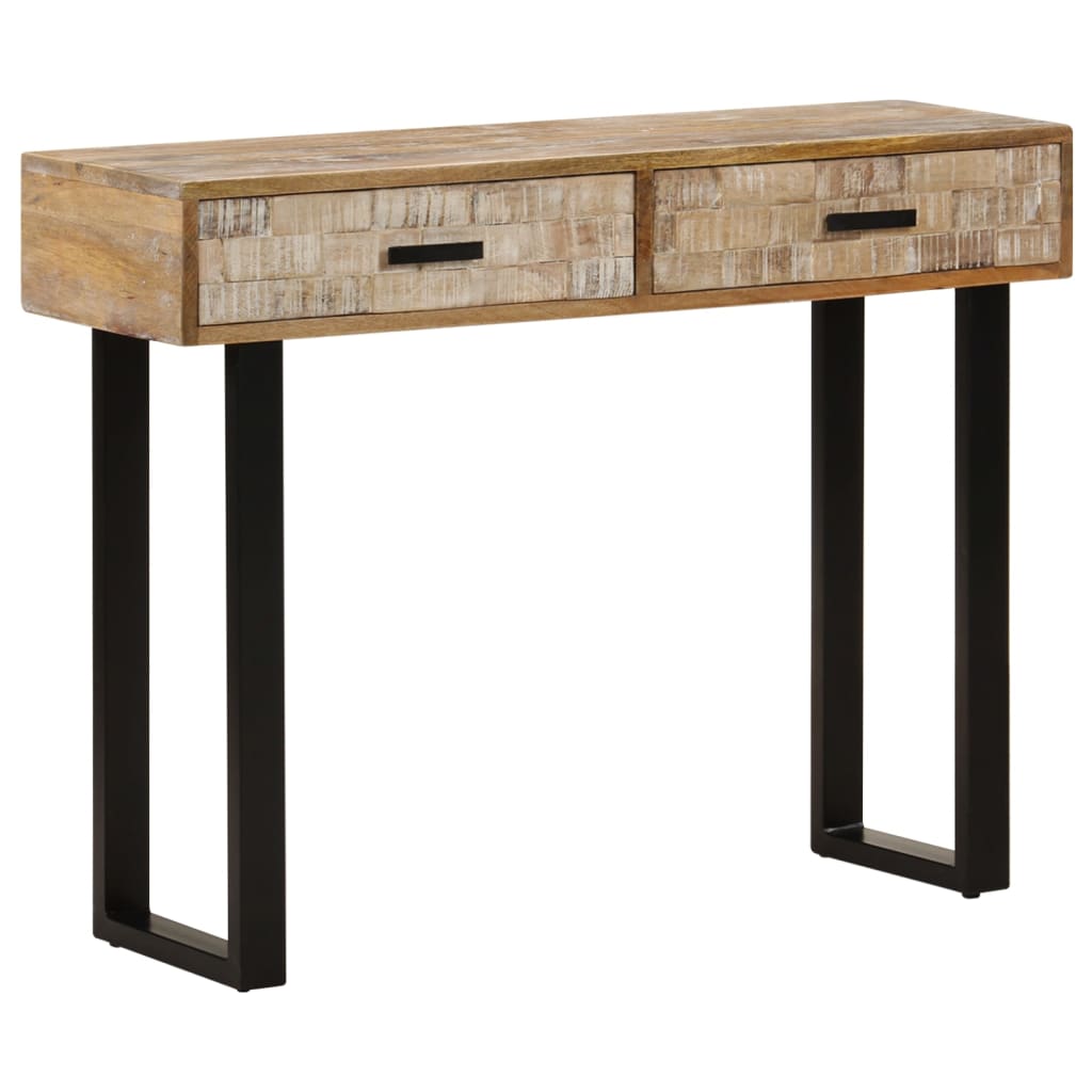Avlastningsbord Konsollbord Tre 100x30x75 cm heltre mango