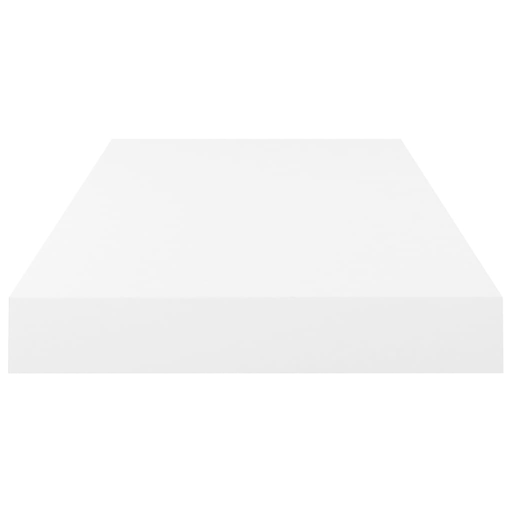 Vegghylle Høyglans Hvit Flytende 4 stk 50x23x3,8 cm MDF