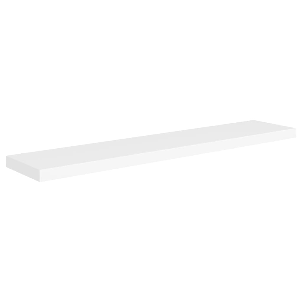 Vegghylle Hvit Flytende 4 stk 120x23,5x3,8 cm
