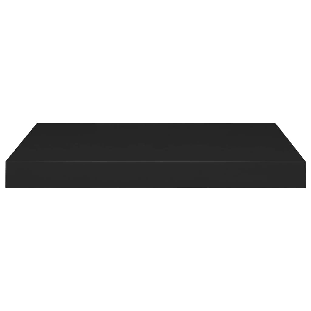 Vegghylle Svart Flytende 4 stk 50x23x3,8 cm MDF