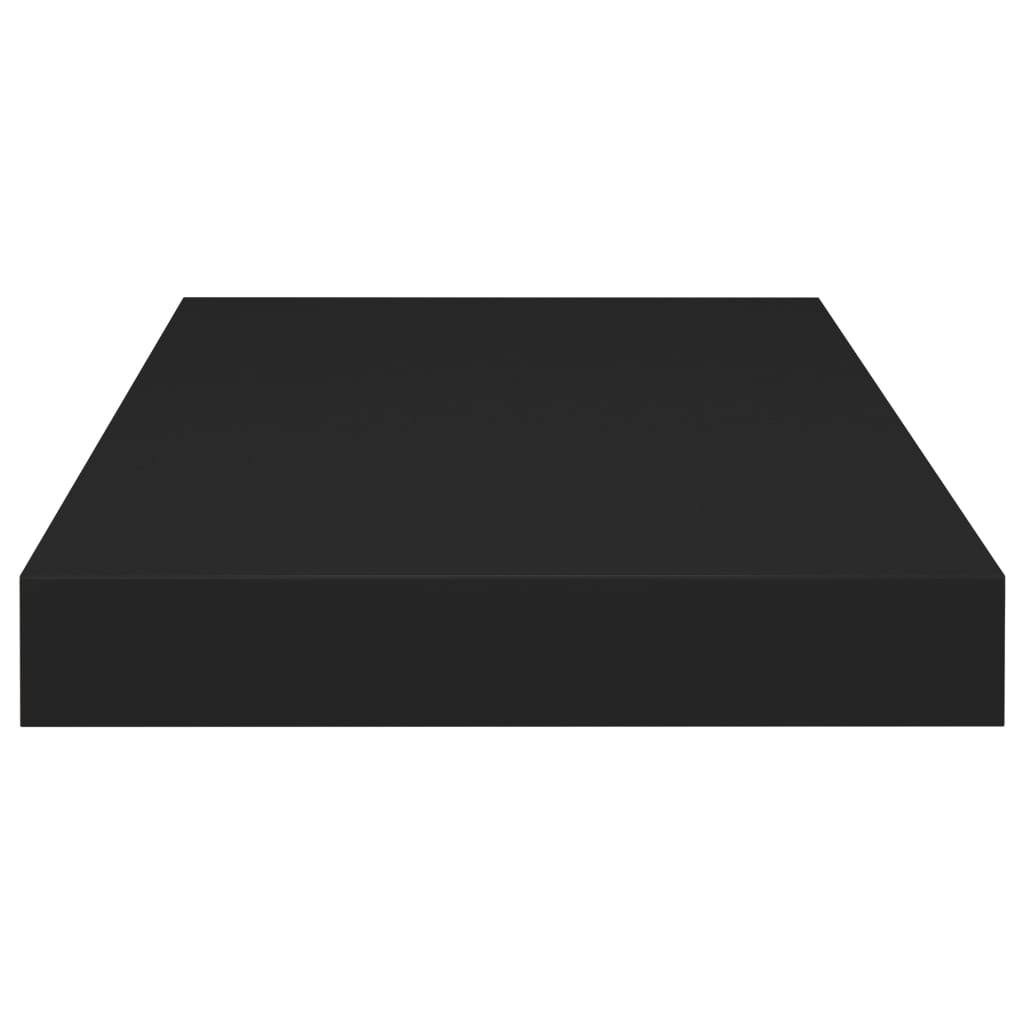 Vegghylle Svart Flytende 4 stk 50x23x3,8 cm MDF