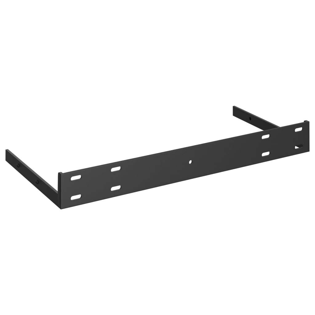 Vegghylle Svart Flytende 4 stk 50x23x3,8 cm MDF